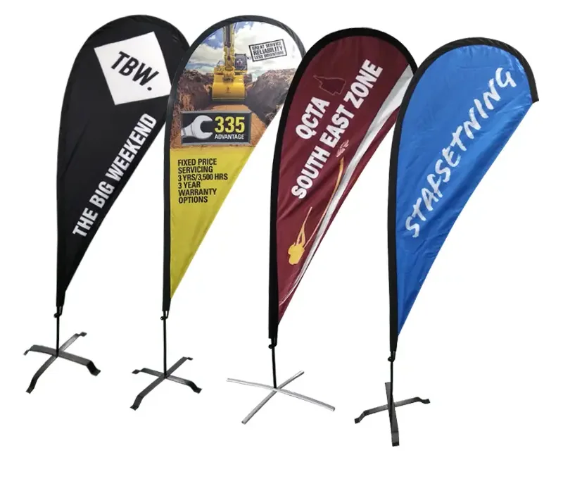 Bandera tipo lágrima personalizada