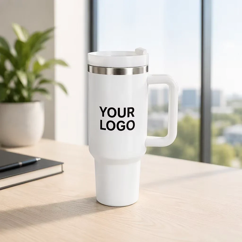 Custom branded water bottle representing promotional products