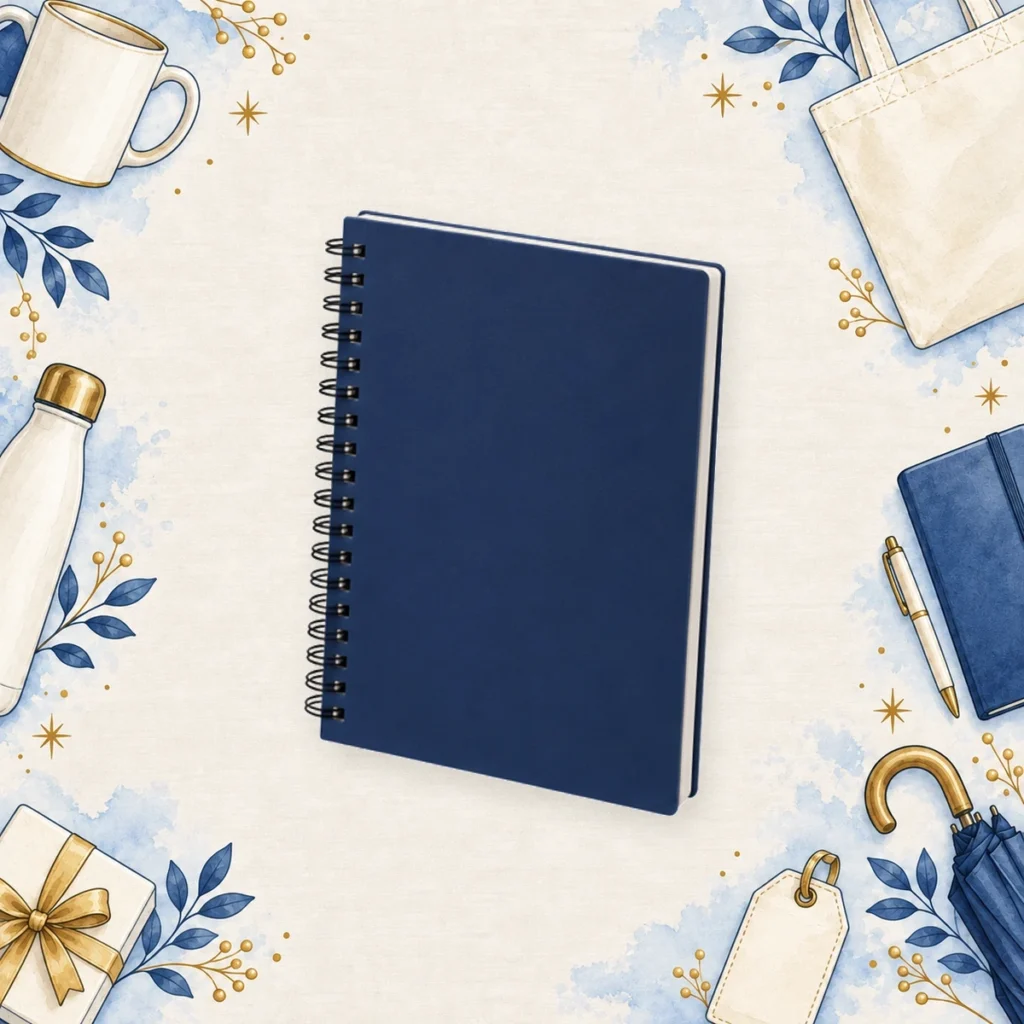Navy spiral notebook example