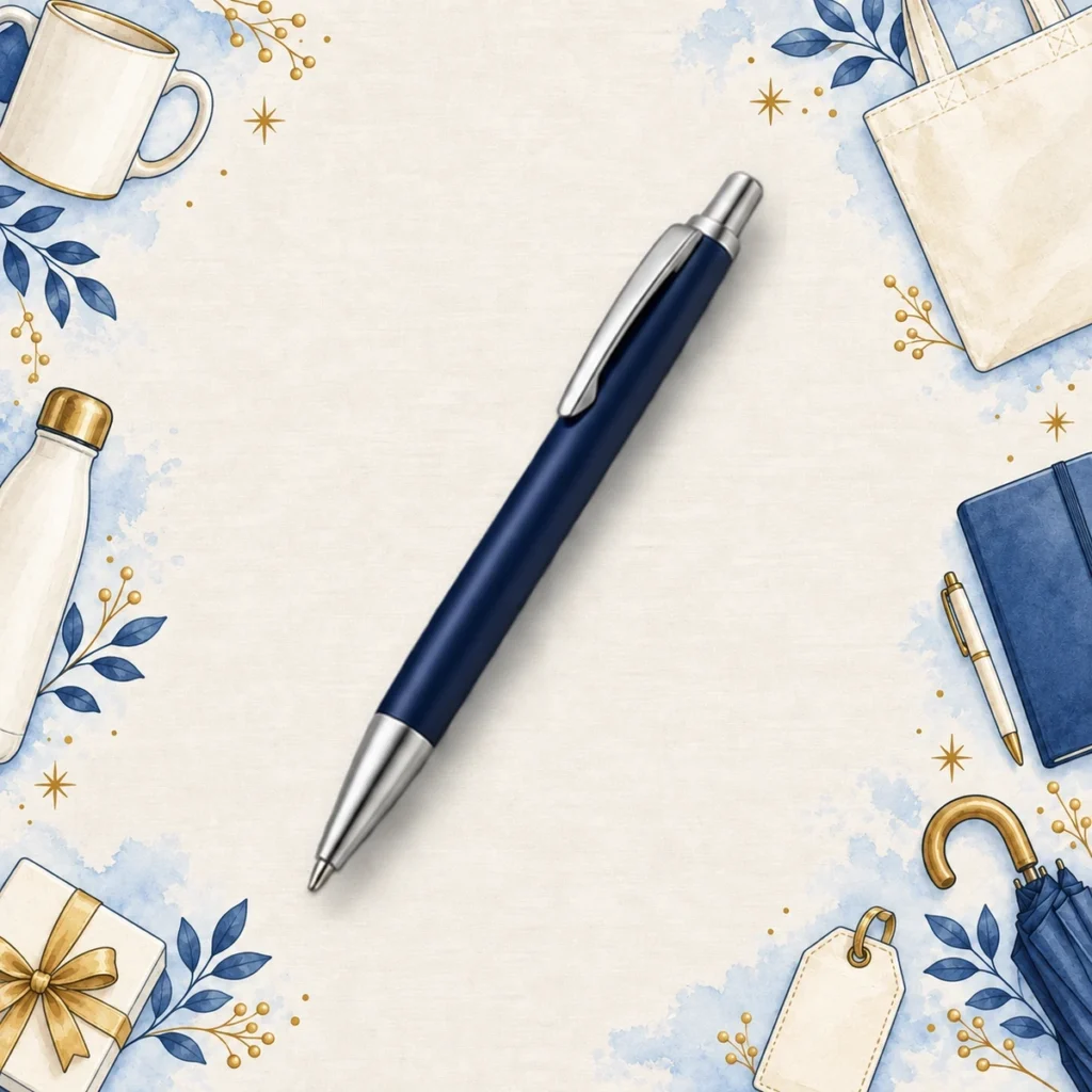Navy promotional pen example